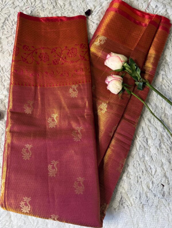 Mixed Shades Silk Saree - Image 6