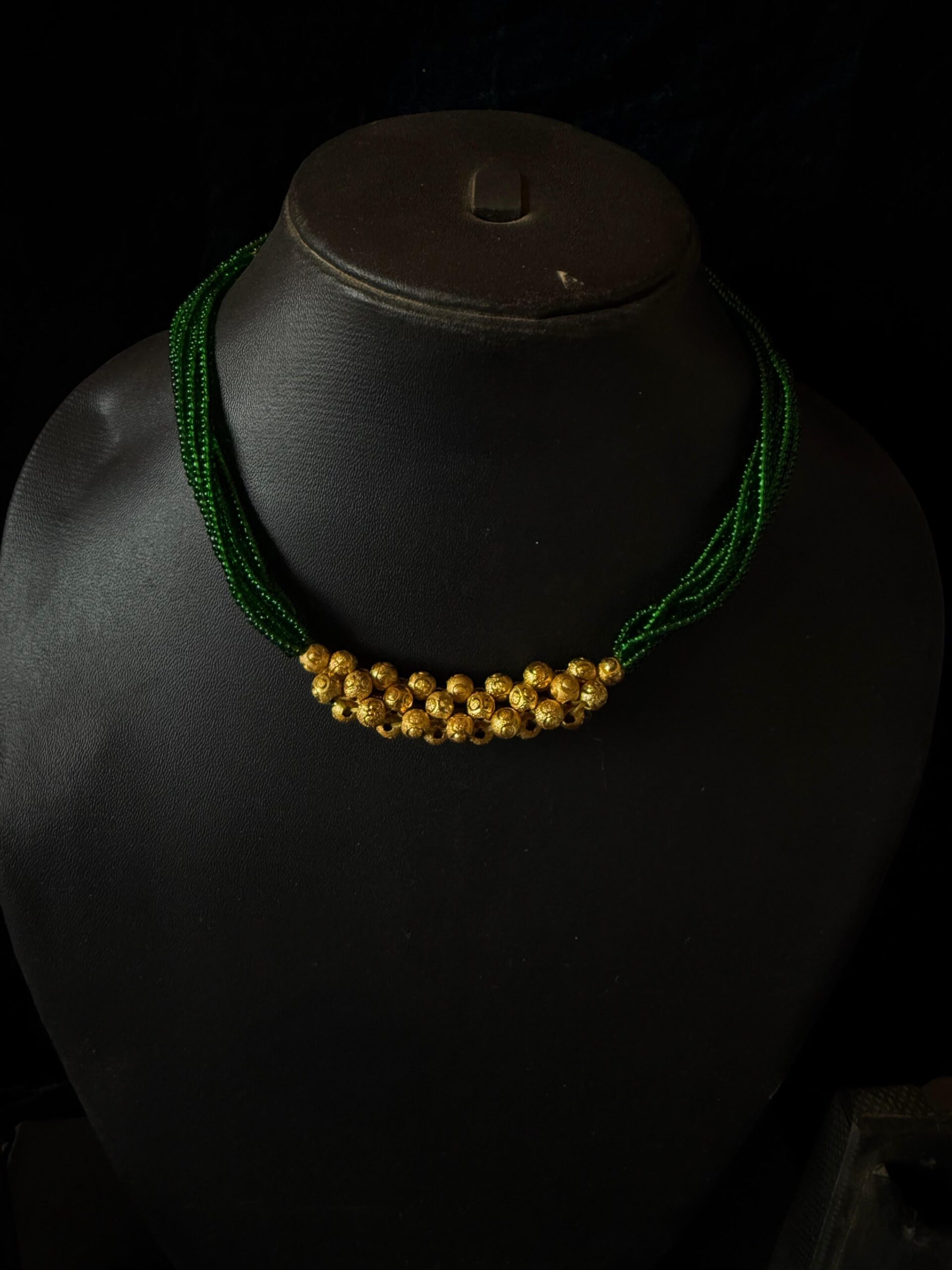 Kathiki Hirva Gajra Haar