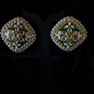 Kathiki Kundan Studs