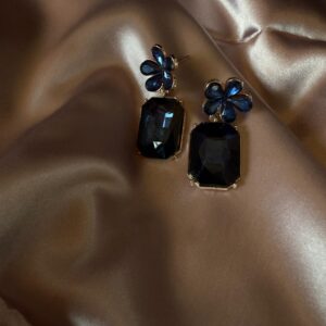 Kathiki Celeste Flora Earrings Blue