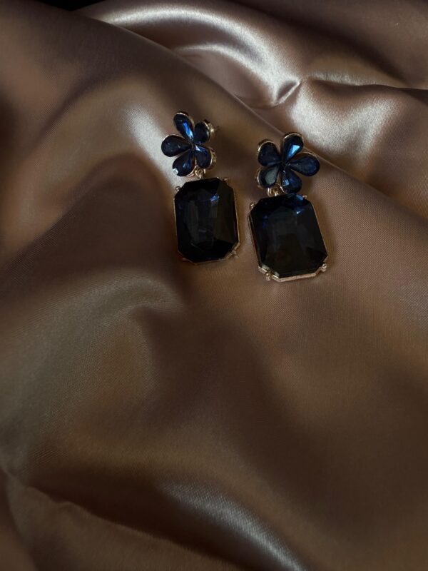 Kathiki Celeste Flora Earrings Blue - Image 2