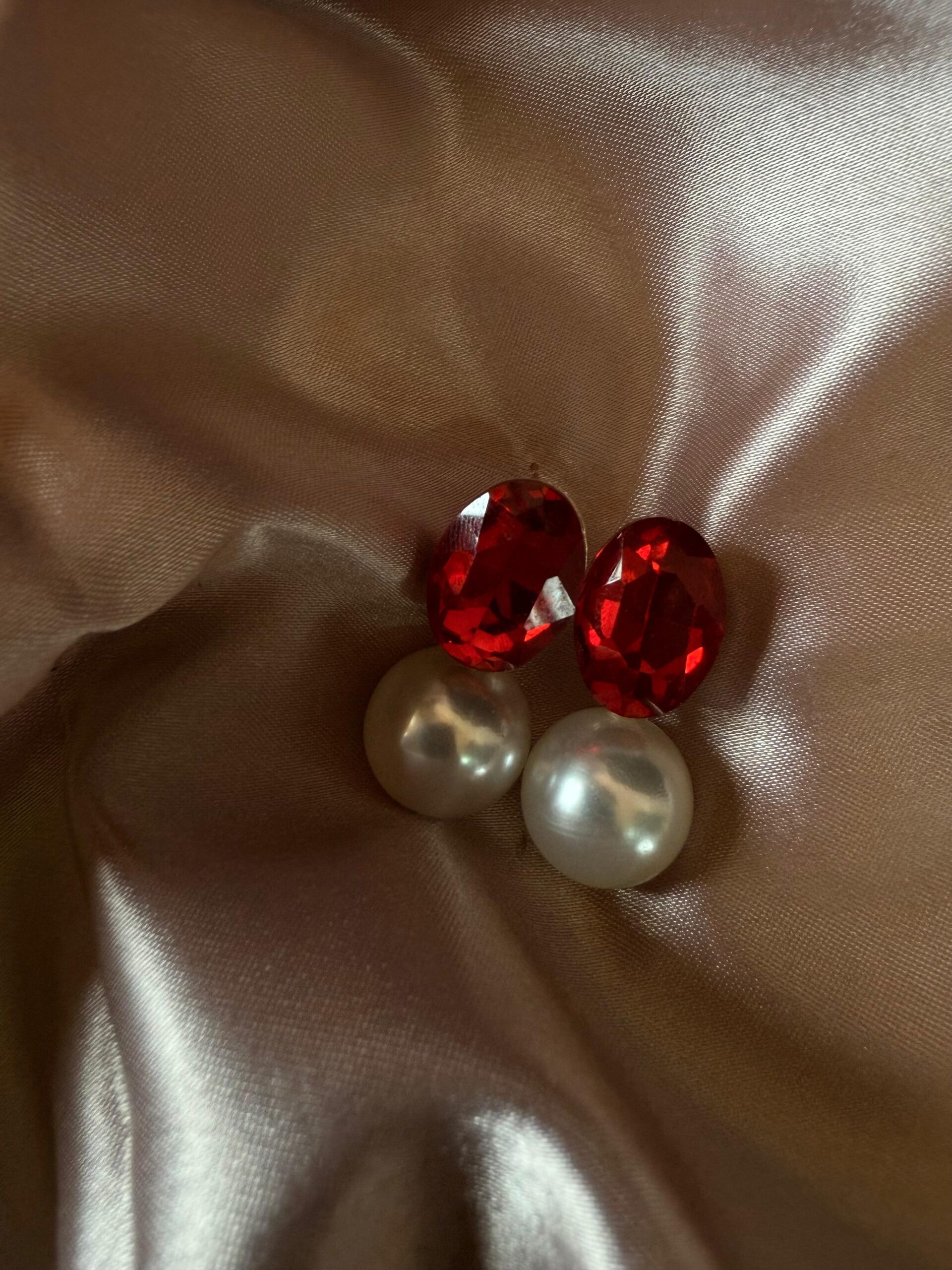Kathiki Regal Pearl Duo Earrings