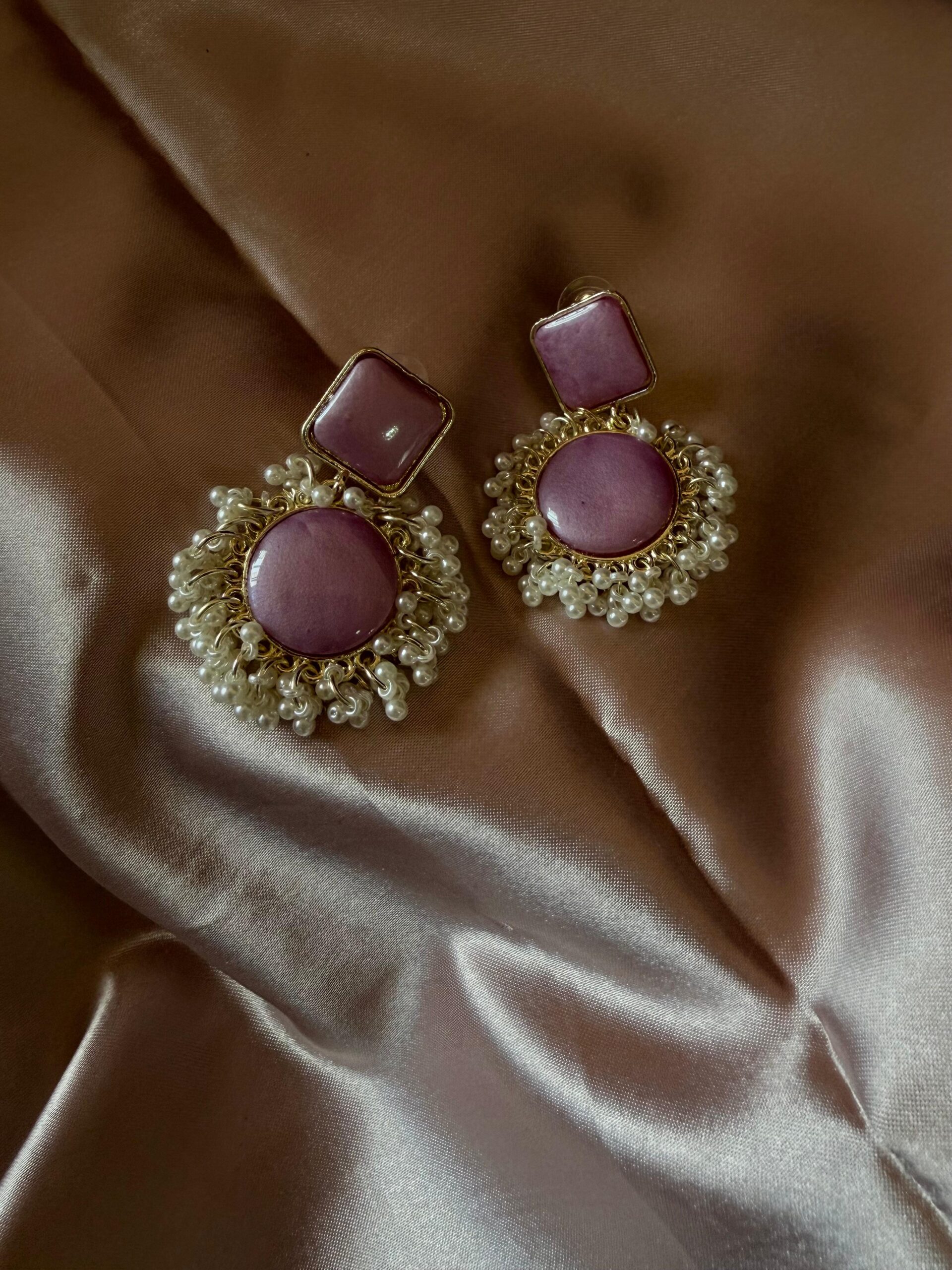 Kathiki Luxe Earrings Pink