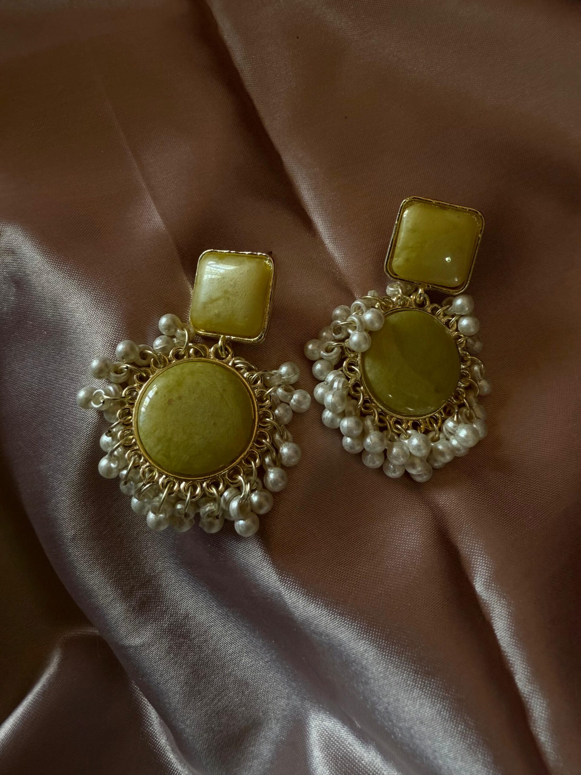 Kathiki Luxe Earrings Yellow