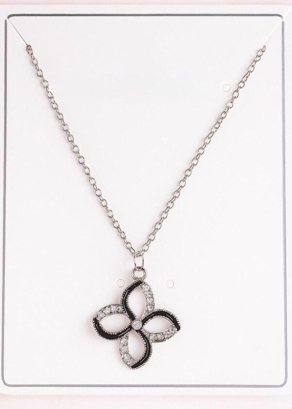Crystal Bloom Pendant Set