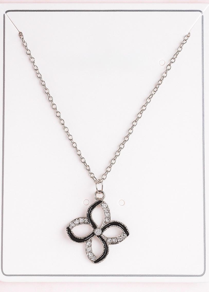 Crystal Bloom Pendant Set